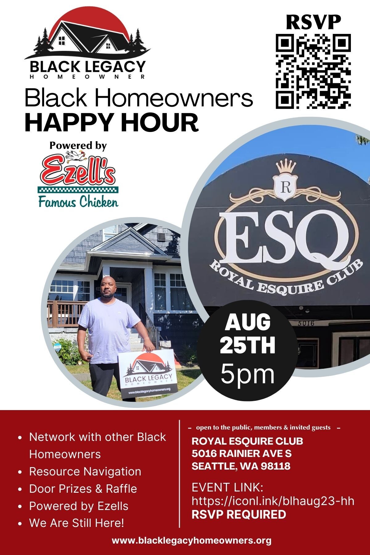 August 25th BLH Happy Hour Flyer (4 × 6 in) (4 × 6 in)
