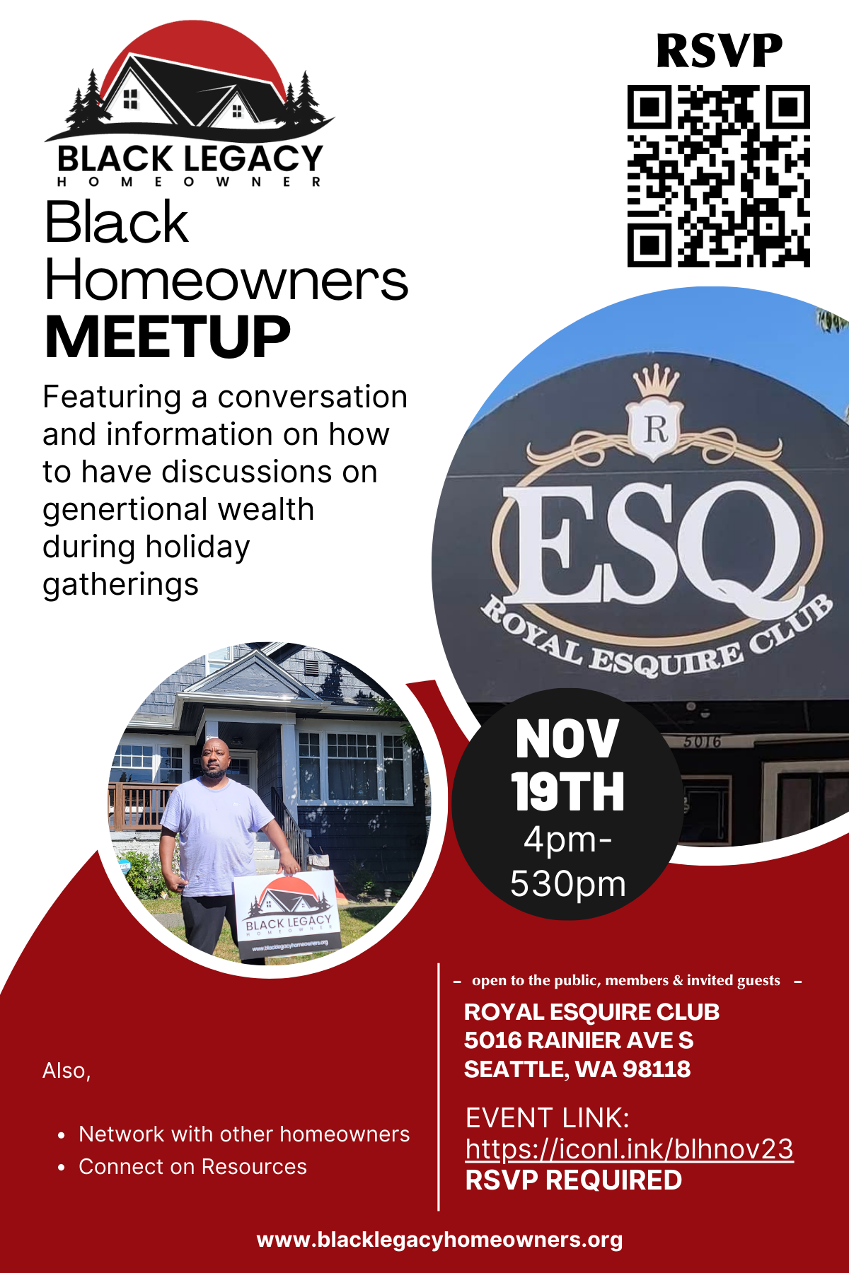 NOVEMBER 19TH BLH Event Flyer (4 × 6 in)